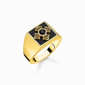Thomas Sabo Ring - Signet - Royalty Cross - Gold