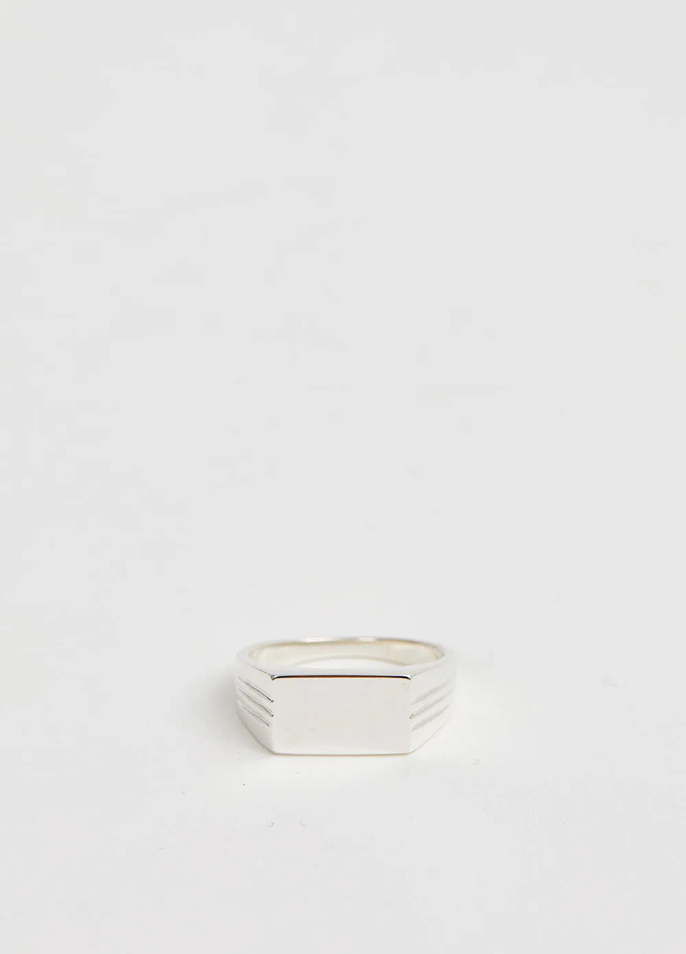 Three Line Signet Ring