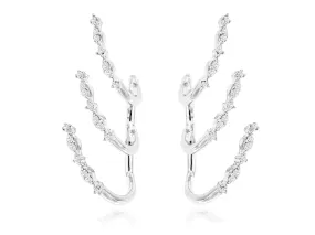 Three Row Diamond Earring