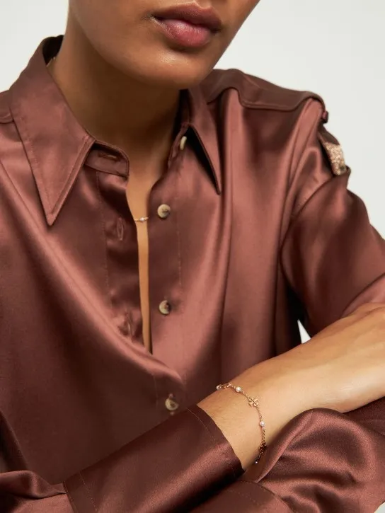 Tory Burch   Kira pearl delicate chain bracelet 