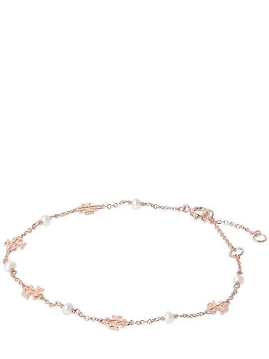 Tory Burch   Kira pearl delicate chain bracelet 