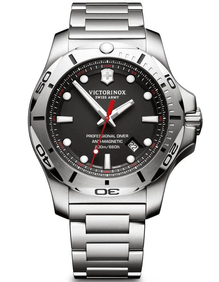 Victorinox Swiss Army Mens Inox Professional Diver - Stainless Steel - Bracelet