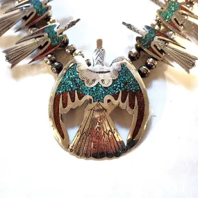 Vintage Navajo Peyote/Water Bird Necklace