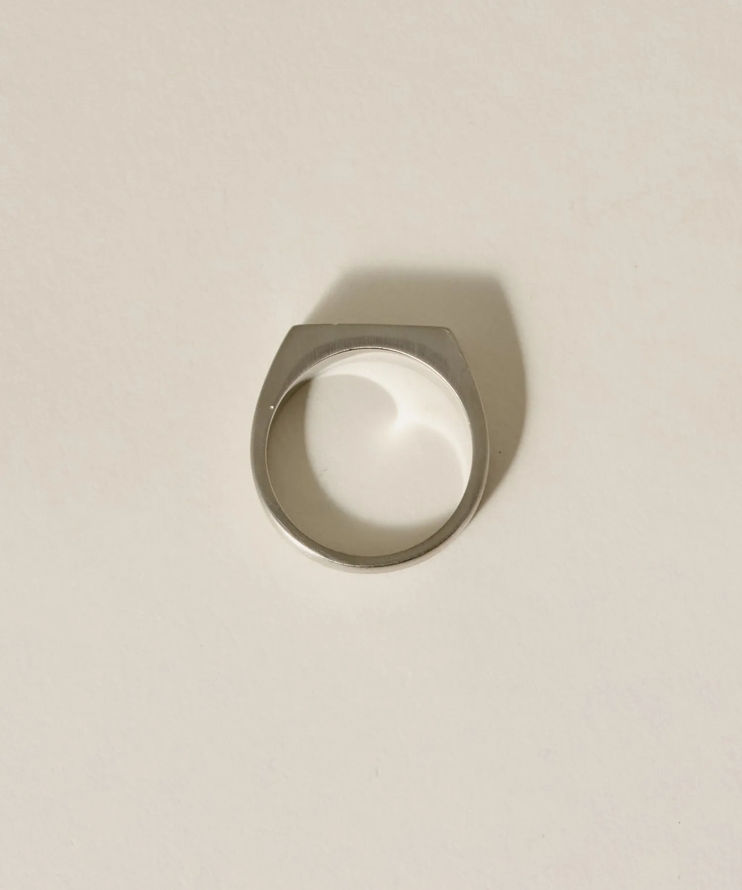 Vintage Rectangle Signet Ring［Stainless］