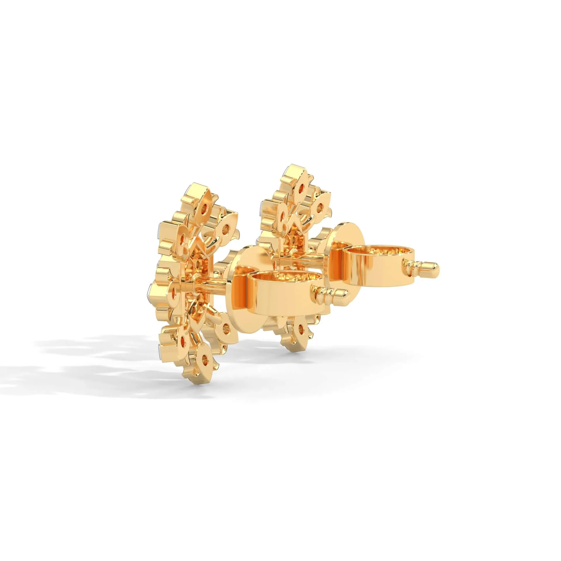 Violet Silver Earrings for Women | 22KT Gold Vermeil