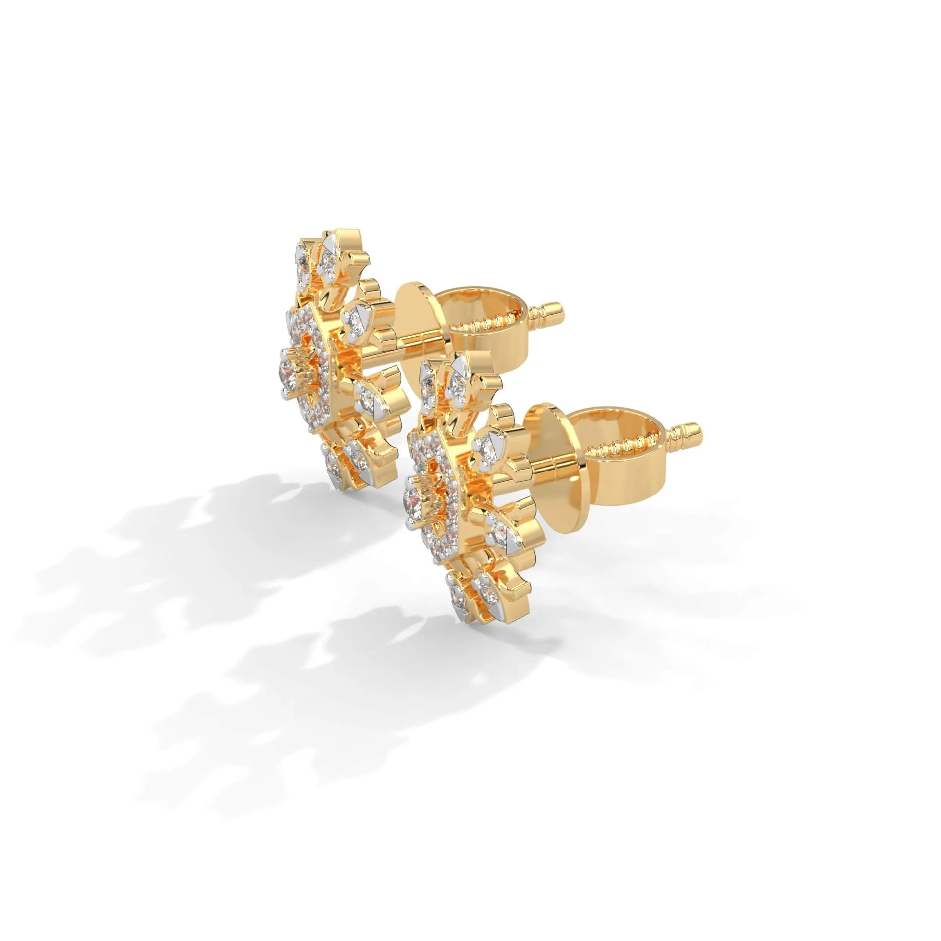 Violet Silver Earrings for Women | 22KT Gold Vermeil