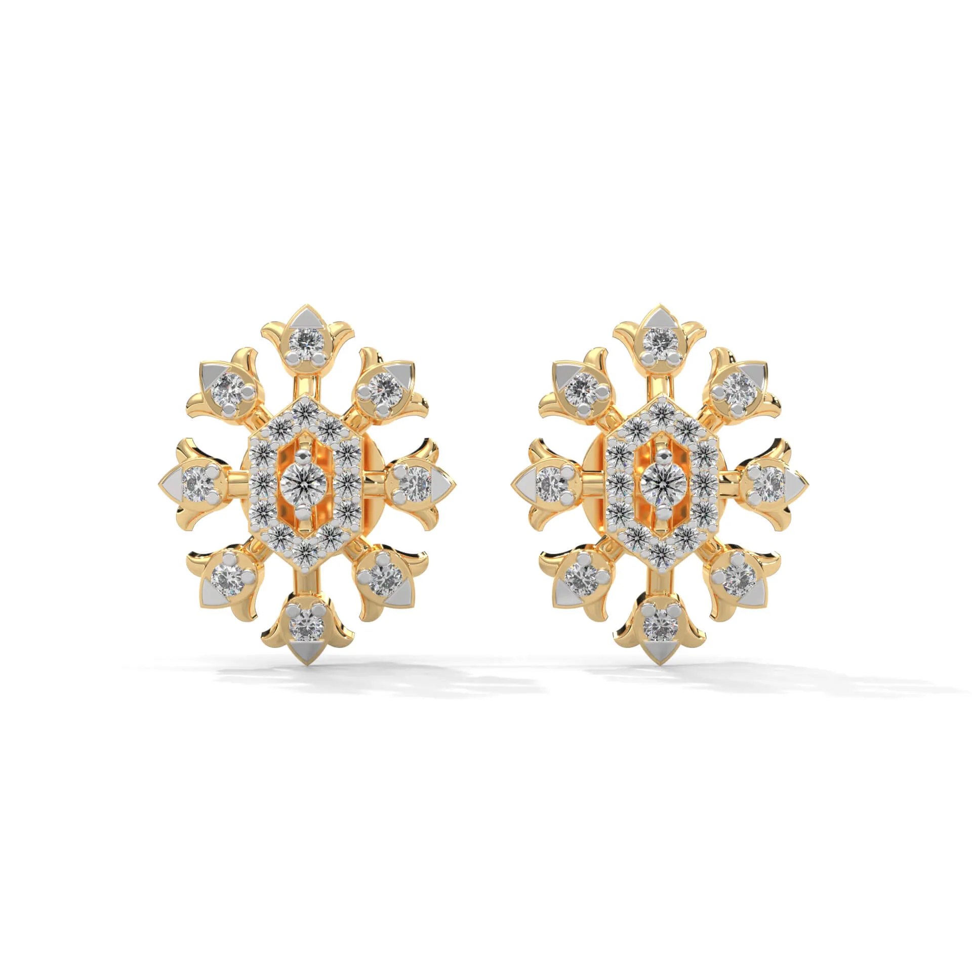 Violet Silver Earrings for Women | 22KT Gold Vermeil