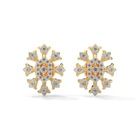 Violet Silver Earrings for Women | 22KT Gold Vermeil