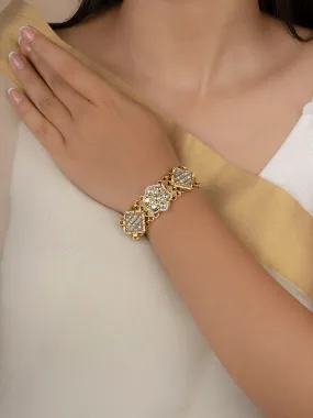White Color Gold Plated Mishr Bracelet - MR-BRAC126