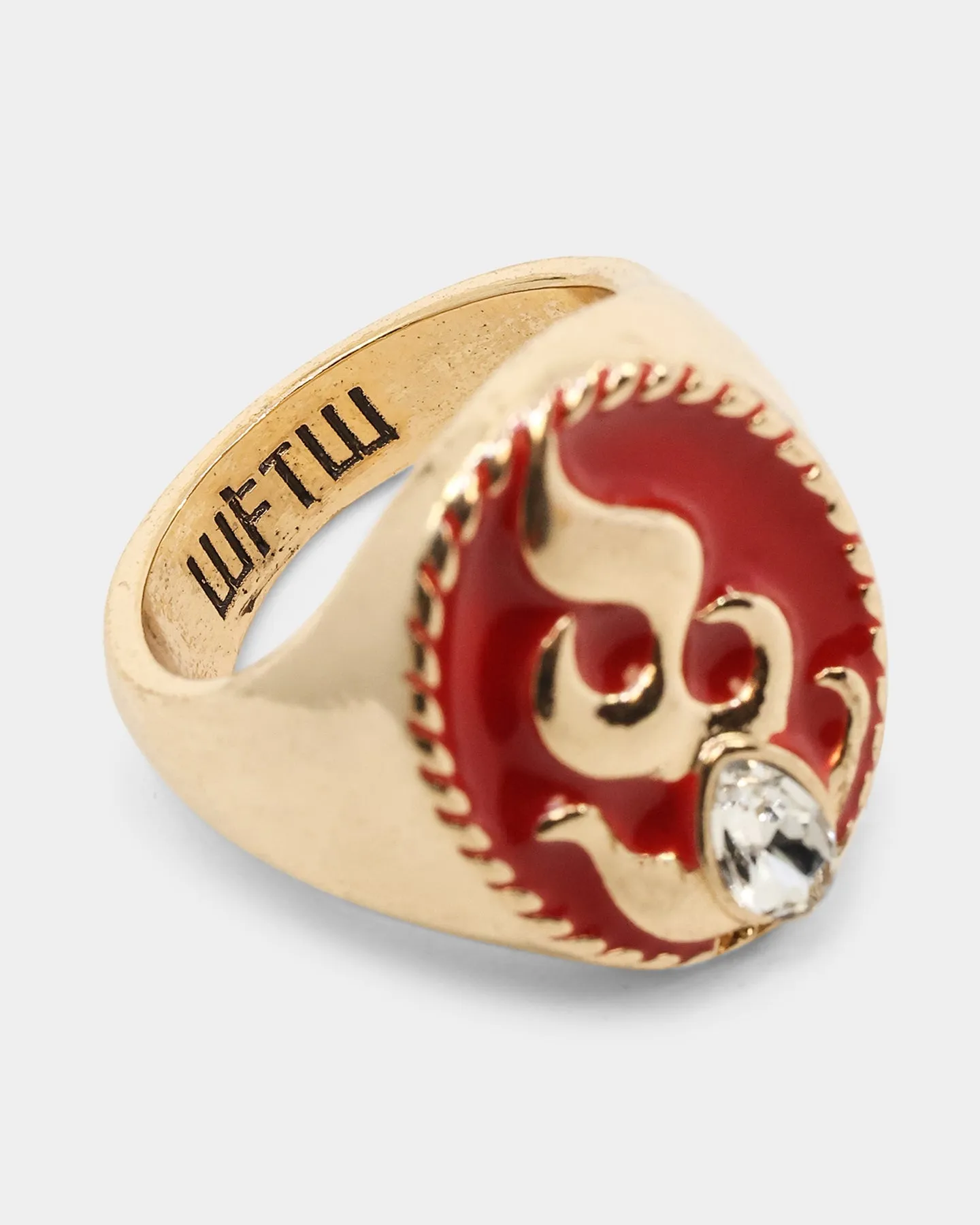 Wild For The Weekend Flame Signet Ring (Large) Gold